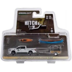 Greenlight 2019 Nissan Titan XD Pro-4X with Canoe Trailer