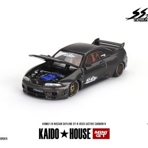 MiniGT Nissan Skyline GT-R (R33) Active Carbon R V1