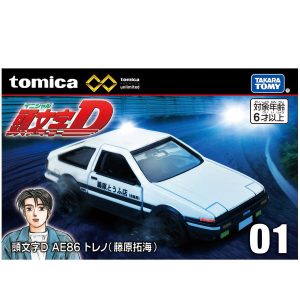 Tomica Unlimited 01 Initial D Ae86 (Fujiwara Takumi)